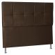 Cabeceira Solteiro 0,90m Lisboa Suede Marrom - Pallazio