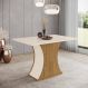 Mesa de Jantar 4 Lugares 120cm - Luiza Nature / Off White