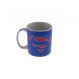 Caneca Decorativa Porcelana Herói Super Homem Cor Azul 8x8x8