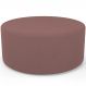 Puff Redondo Orgânico para Living 90cm Lola W01 Suede Rosê - Lyam Decor