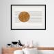 Quadro Horizontal Minimalista Ocre - 60x48cm