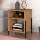 Mesa de Cabeceira Industrial Preto Snow