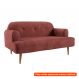 [OUTLET] Sofá 2 Lugares Kiev Velosuede Telha 130 cm
