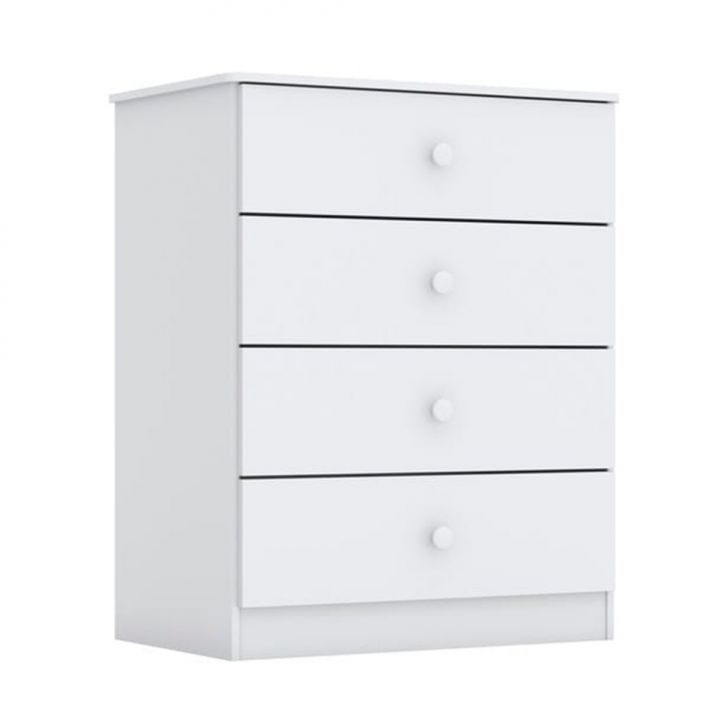 Cômoda Infantil Amarelinha 4 GV Branca