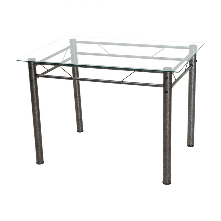 Mesa de Jantar Retangular Palma Preta 107 cm