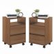 Conjunto Mesa de Cabeceira com Rodízios Nadi Montana