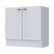 Balcão 2 Portas 80cm Americana Branco - Móveis Henn