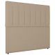 Cabeceira Cama Box Casal Queen Size Ivana 160cm Sintético Bege - Desk Design