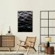 Quadro Black Ocean 60x43 Filete Marrom