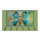 Cabideiro de Parede Porta Colar Chaves Cintos Toalhas - Borboleta verde