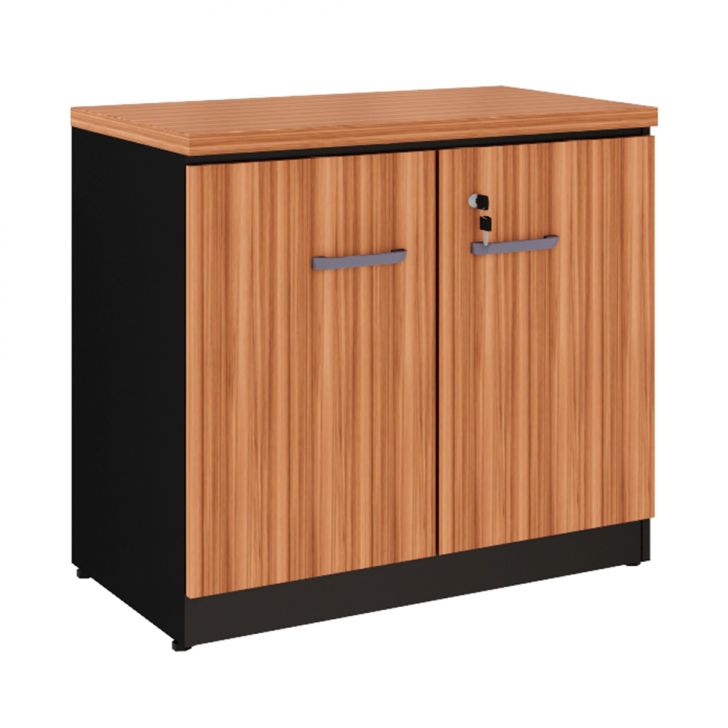 Armário de Escritório Yaris 2 PT Nogal Sevilha e Preto 73 cm