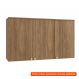 [OUTLET] Armário Aéreo Botanic 3 PT Nogueira 120 cm
