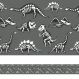 Faixa Adesiva Infantil Dinossauros Fósseis 5mx10cm