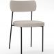 Cadeira Decorativa Estofada Para Sala De Jantar Melina L02 Linho Cru - Lyam Decor