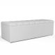 Calçadeira Recamier Baú Para Cama Queen Dália 160x50 Cm W01 Facto Branco - Lyam Decor