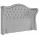 Cabeceira Cama Box Queen 160 cm P05 Lisboa Bouclê Cinza - Lyam Decor