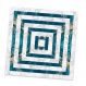 Adesivo para Azulejo Unitário Mármore Azul Escuro e Branco 08-15x15cm