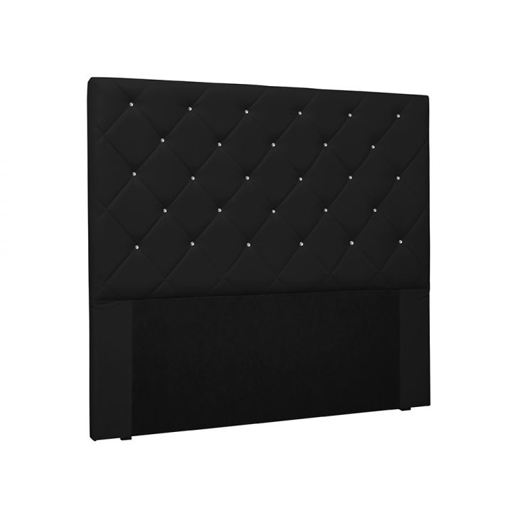 Cabeceira King Tãnia Poliuretano Preta