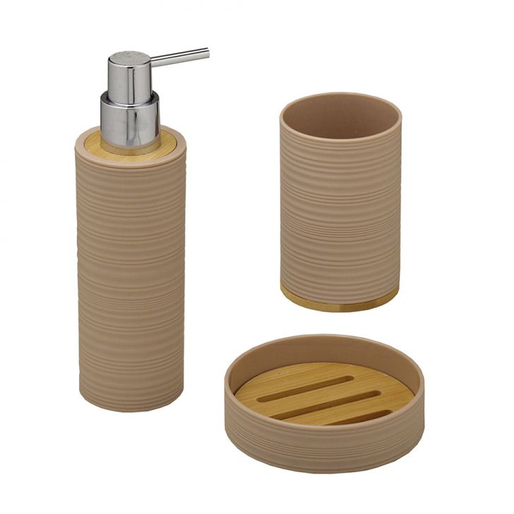 Jogo de Banheiro com 3 Peças Erica Coral