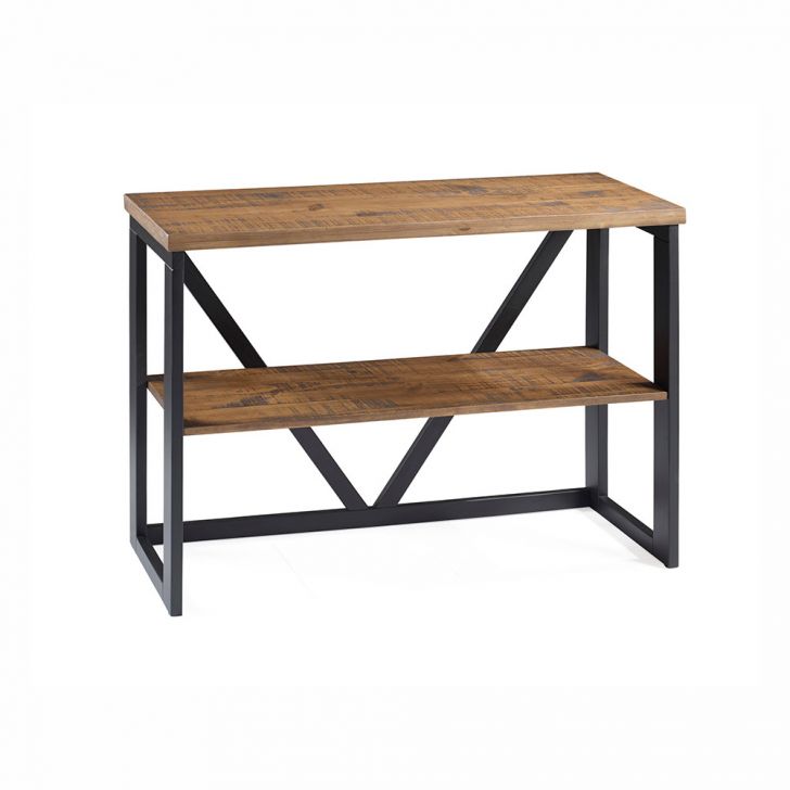 Aparador Industrial Lesoto Marrom e Preto