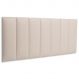 Cabeceira Casal Estofada Para Cama Box Kit 7 Placas Adesivas - Modelo Reta Courino Off White