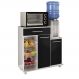 Balcao Fruteira Cozinha 2 Portas 89 cm MF185 Branco Preto Dtall