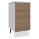 Balcão Madesa Stella 40 cm 1 Porta - Branco/Rustic