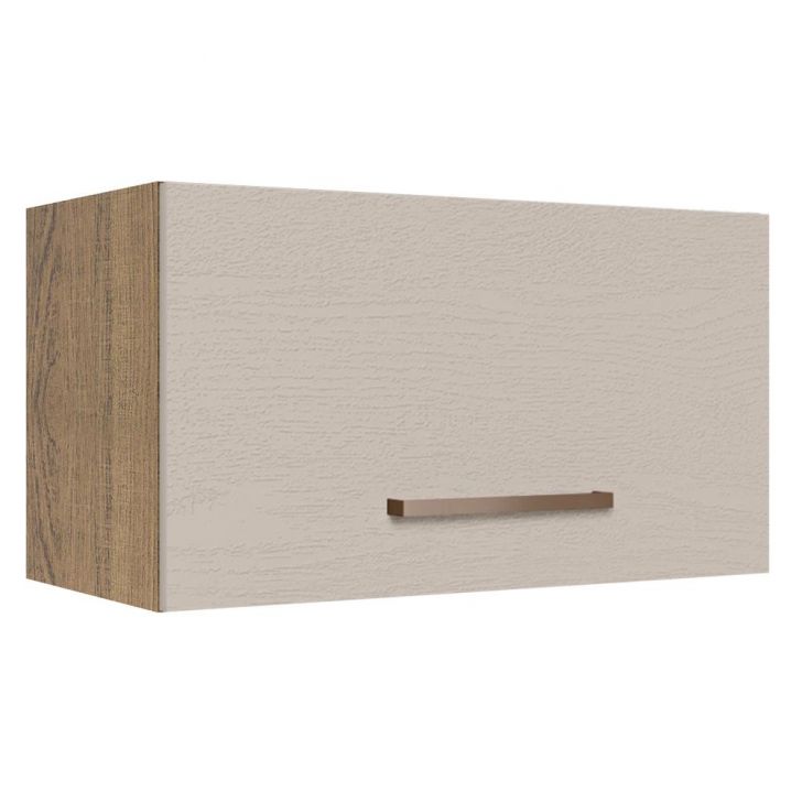 Armário de Cozinha Aéreo 60 cm 1 Porta Basculante Rustic/Crema Agata Madesa