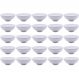 Kit 25 Tigelas de Melamina Brancas 400ml Cumbucas para Resta