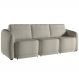 Sofá Cama para Sala de Estar 3 Lugares 246cm Montserrat K01 Bouclê Bege - Lyam Decor