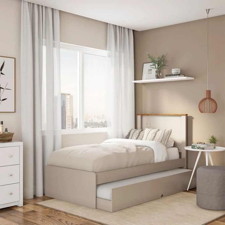 Bicama Barcelona Off White e Madeira