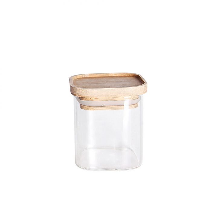 Pote para Mantimentos com Tampa Empilhável Bambú 150 ml