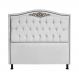 Cabeceira Solteiro 90cm Para Cama Box Greta Suede Branco - DS Estofados