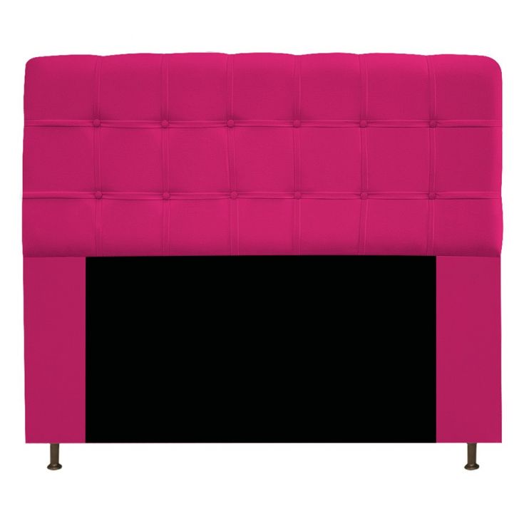 Cabeceira Estofada Mel 195 cm King Size Com Botonê Suede Pink - Amarena Móveis