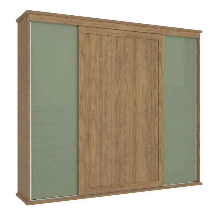 Image of Guarda-roupa Casal Tormaline Flex 4 Portas 4 Gavetas Nogueira PLA-KA161CL86ENHMOB