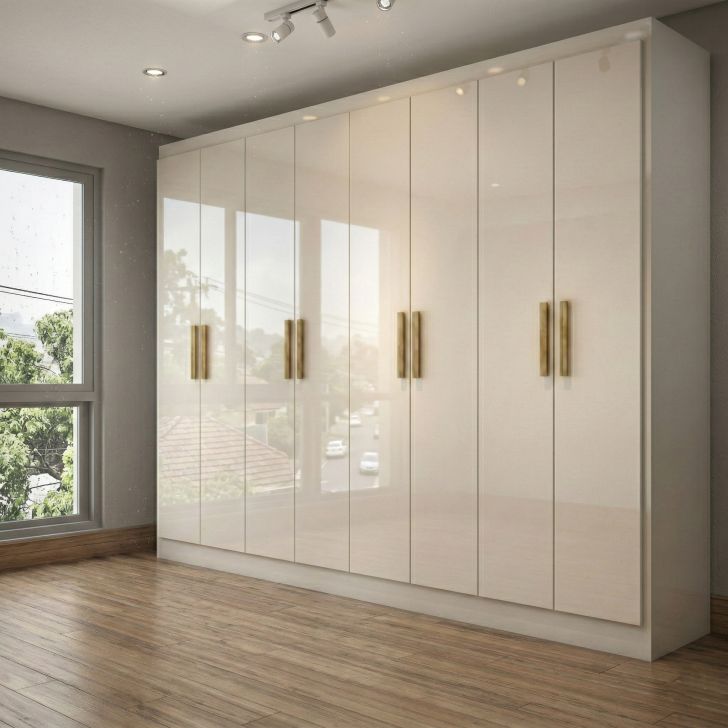 Guarda-roupa Casal Paris 8 Portas Branco
