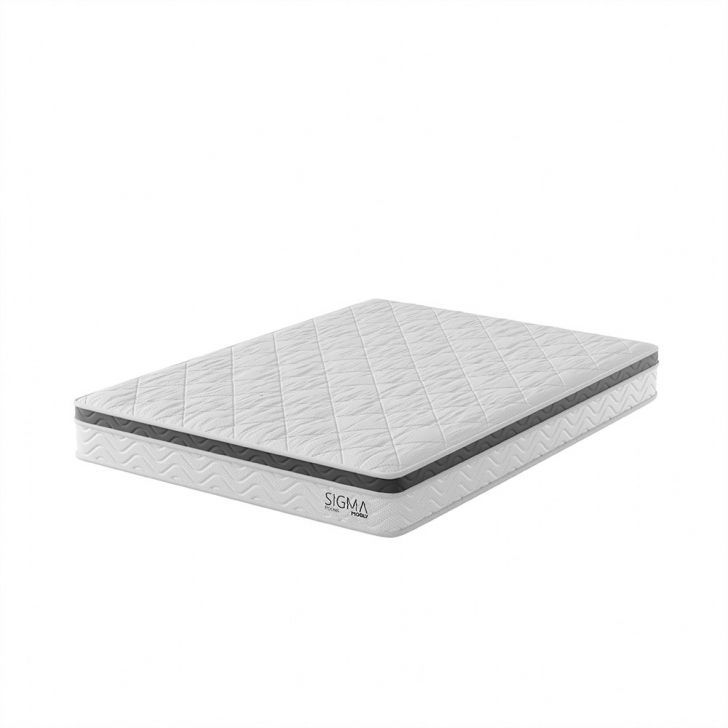 Colchão Viúva Sigma Misto (22x128x188) Branco E Cinza