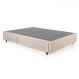 Cama Box Solteiro com Guarda Objetos Bege com Colchão Guldi Dream Mola Ensacada (30x88x188) Cinza e Branco