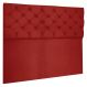Cabeceira Capitonê Queen 1,60m Jade Suede Vermelho - Pallazio