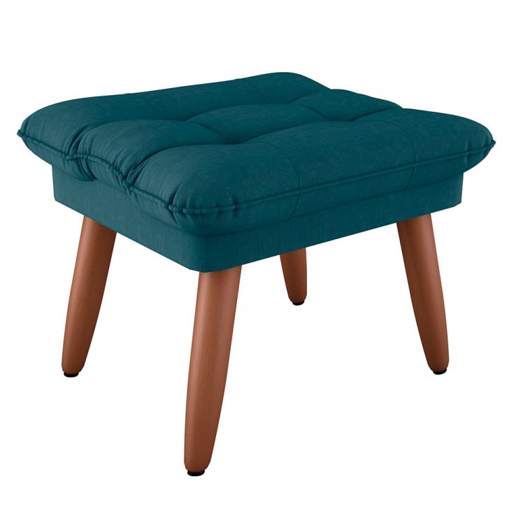 Puff Nantes Suede Petróleo