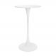 Mesa Bistrô Saarinen Tulipa Redonda Branca 60cm Waw Design