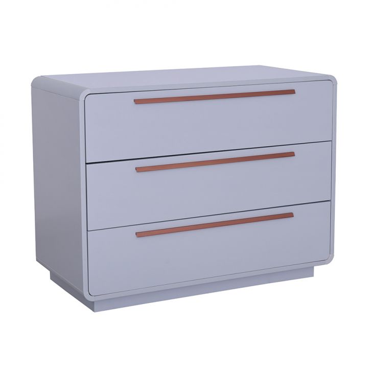 Cômoda Wave 3 Gavetas Cinza