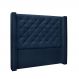 Cabeceira Vicenza Para Cama Box Queen 160 cm Suede Azul Marinho - D'Rossi