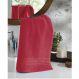 Kit Toalha de Lavabo Felpudo Liso Prisma Cereja 4 peças Dohler