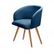 Poltrona Decorativa Atenas - Linho Azul