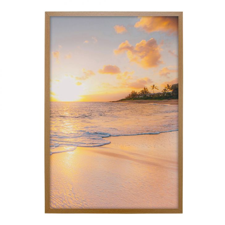 Quadro Natural Por do Sol sem Vidro Colorido 40x60 cm