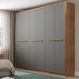 Guarda Roupa Casal 6 Portas Belmont Carraro Freijó/Titânio