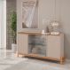 Buffet Bari 4 PT Off White e Cedro