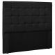 Cabeceira Estofada Cama Box Casal Verona 140cm Corano Preto - Desk Design