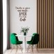 Frase de Parede em Relevo Amor e Café 120x118 Marrom